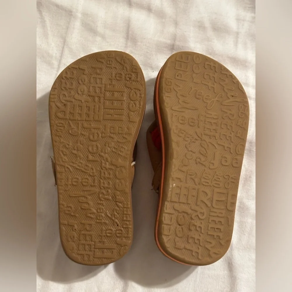 REEF Little Ahi Flip-Flops size 3/4 excellent condition